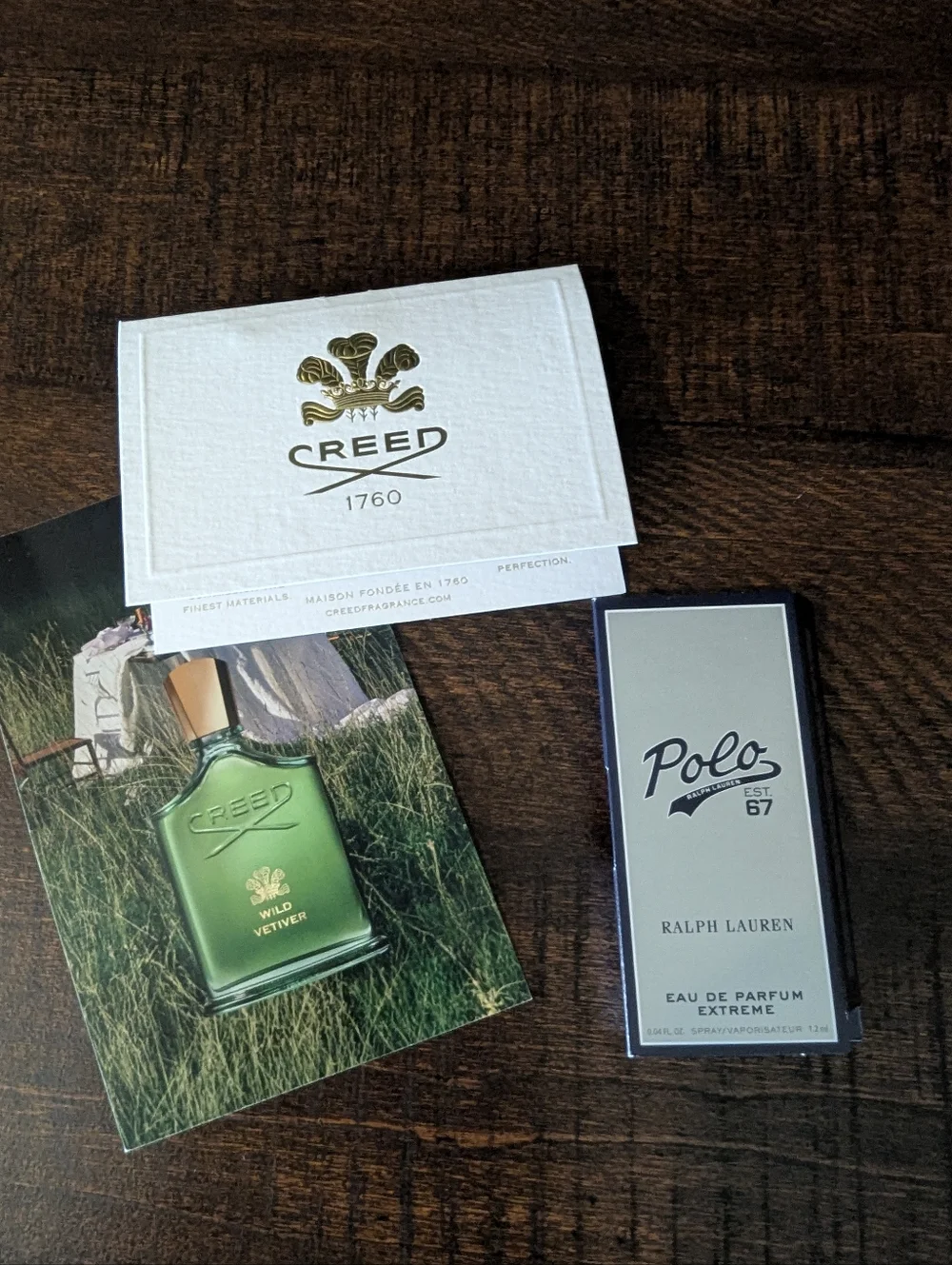 Creed, Ralph Lauren, Coach, John Varvatos. Lot Samples